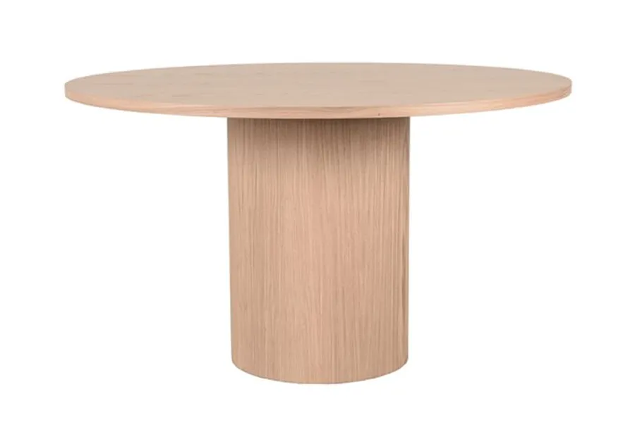 WOONENZO Ronde eettafel Oliva - eiken - 130 cm