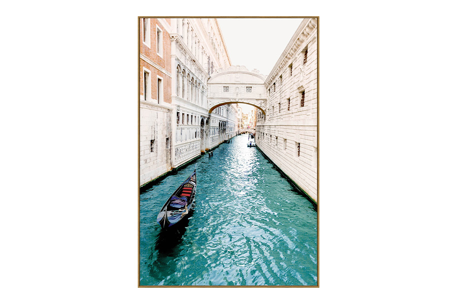 Schilderij kanaal Venetie 