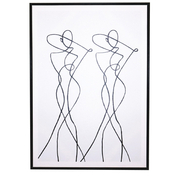 Schilderij abstract vrouwen (50x70) 1