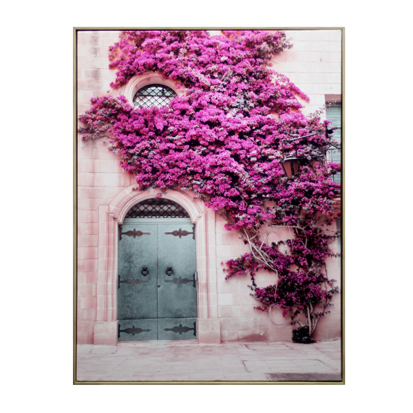 Schilderij bloemen deur (60x80) 1